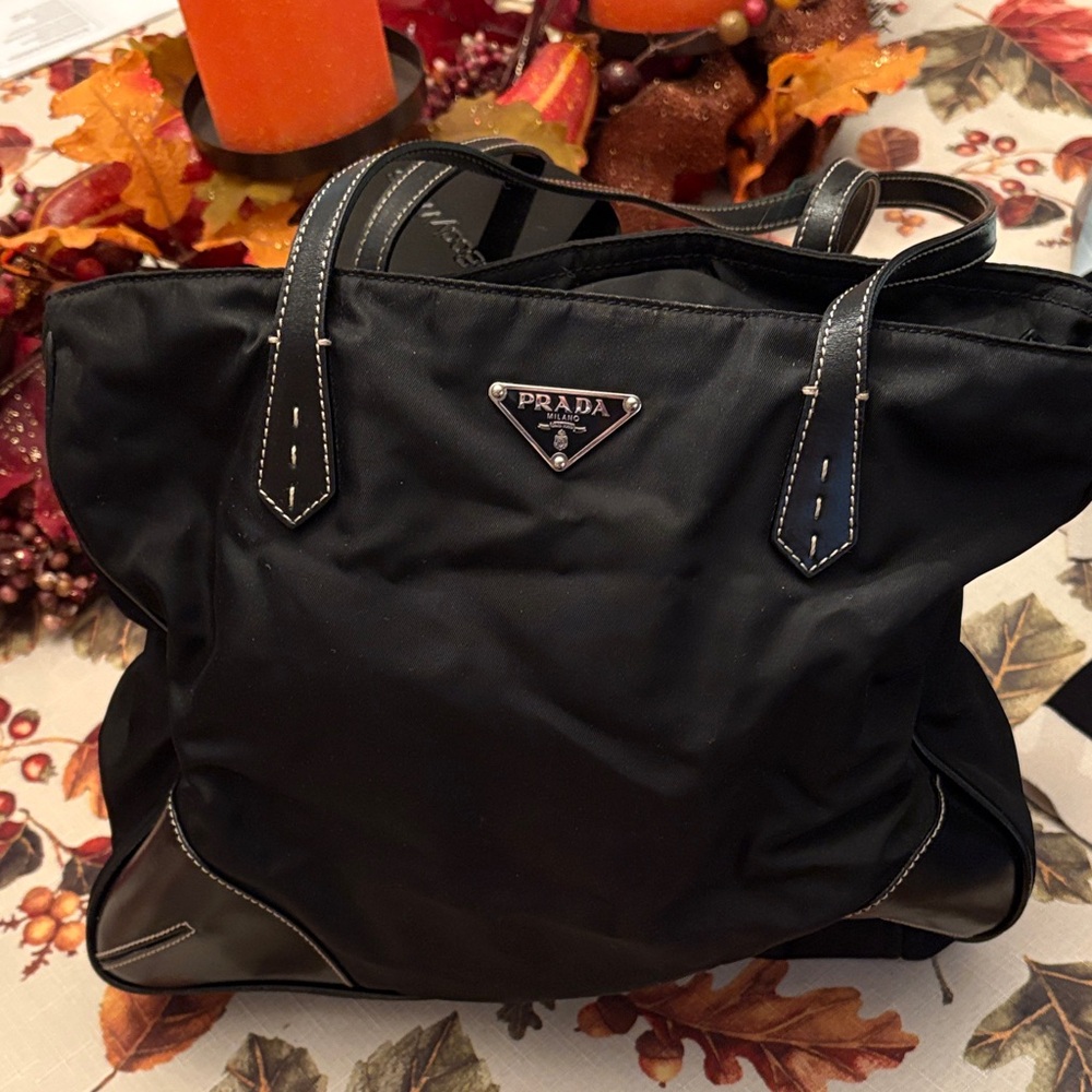 Prada Black Nylon Shoulder Bag